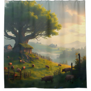 The Quiet Farm - Shower Curtain