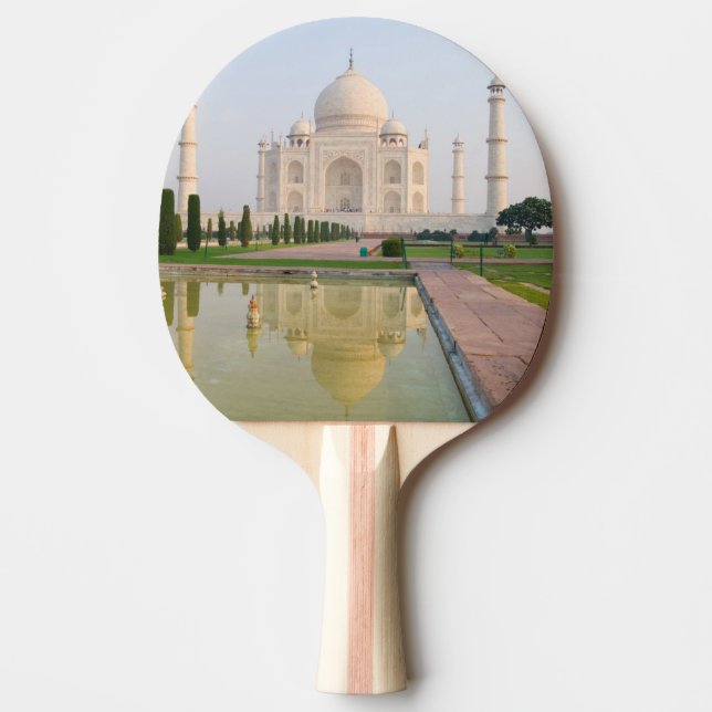 The quiet peaceful Taj Mahal at sunrise one of Ping Pong Paddle (Front)