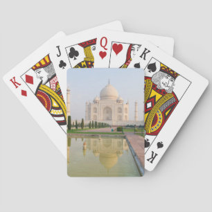 The quiet peaceful Taj Mahal at sunrise one of Playing Cards