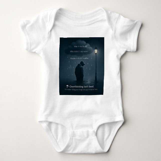 The Quiet Spiral – Realistic Overthinking Tee (Front)