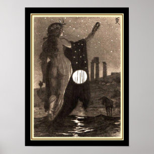"The Quiet Steeps of Dreamland" Art Nouveau Print