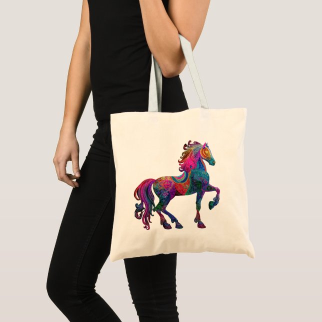 The Quilted Horse Tote Bag (Front (Product))