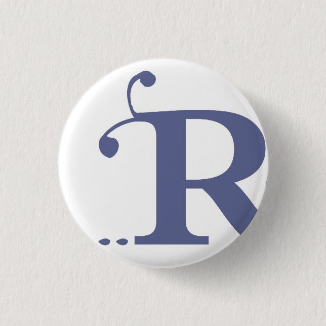 The R 3 Cm Round Badge (Front)