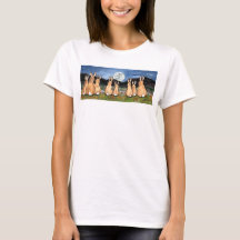 "The Rabbit in the Moon" Rabbit Family T-Shirt