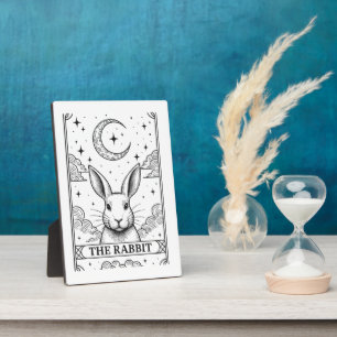 The Rabbit Mystical Moon Tarot Card Illustration Plaque