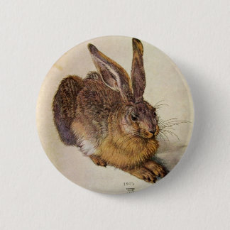 THE RABBIT ( Young Hare ) 6 Cm Round Badge