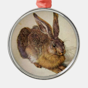THE RABBIT ( Young Hare ) Metal Tree Decoration
