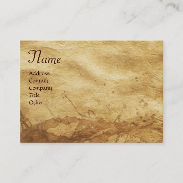 THE RABBIT ( Young Hare ) Monogram Business Card (Front)