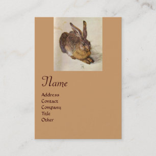 THE RABBIT ( Young Hare ) Monogram Business Card
