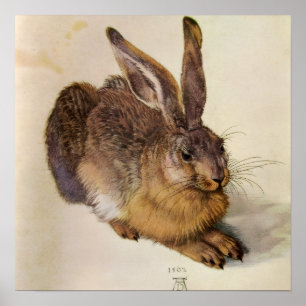 THE RABBIT ( Young Hare ) Poster