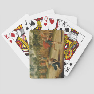 The Race of Atalanta and Hippomenes (oil on panel) Playing Cards