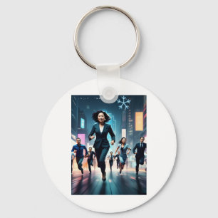 The Race To Success Sticker Key Ring