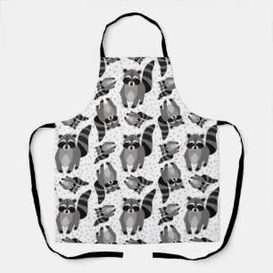 The Racoon Family is Coming to Dinner Apron