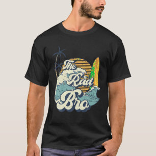 The Rad Bro Big One Surf Birthday Decorations For T-Shirt