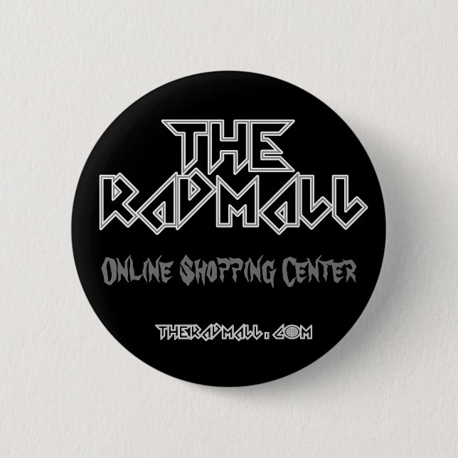 The Rad Mall "Headbanger" Button (Front)