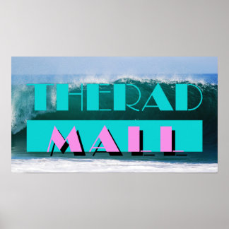 The Rad Mall "MIAMI: Ocean Wave" 19in x 11in Poster