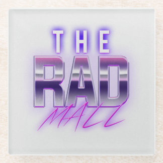 The Rad Mall "Wave 4" Glass Coaster (4in x 4in)