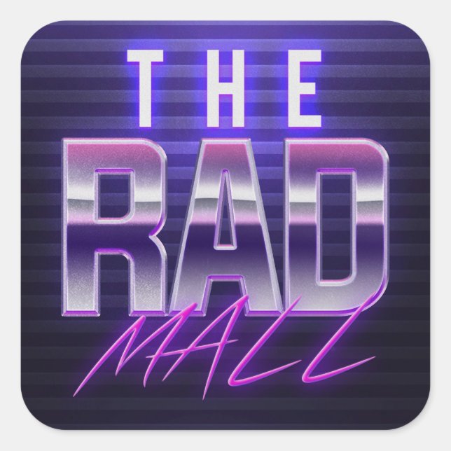 The Rad Mall "Wave 4" Stickers (3in x 3in) (Front)