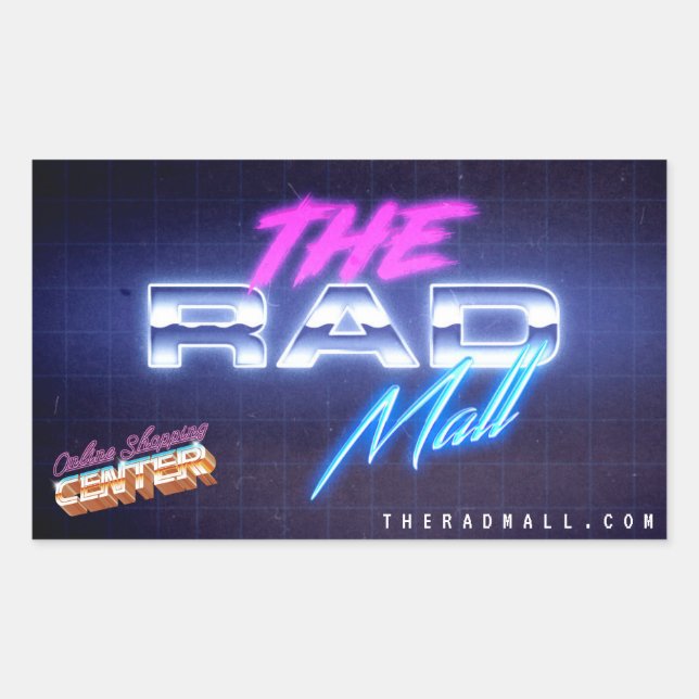 The Rad Mall "Wave 7" Stickers (4ct) (Front)