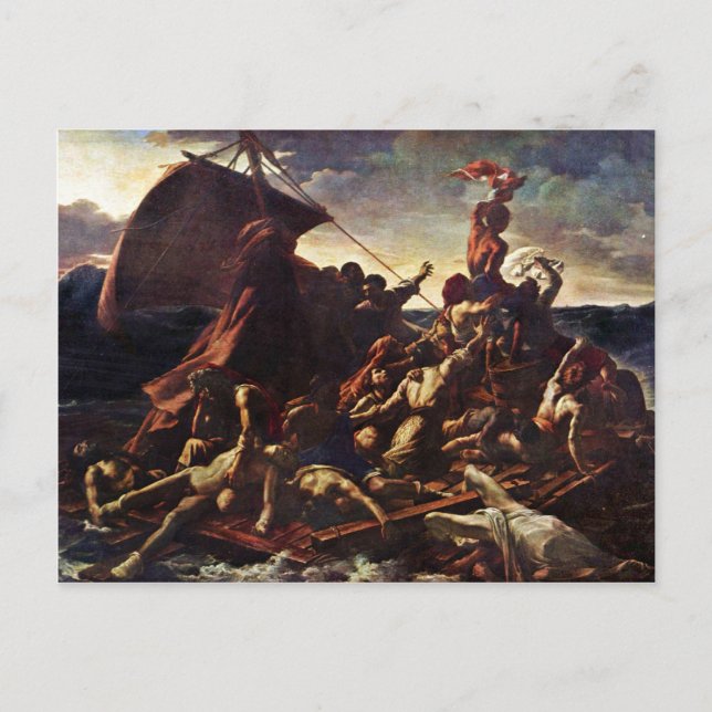The Raft Of The Medusa, By Géricault Jean Louis Th Postcard (Front)