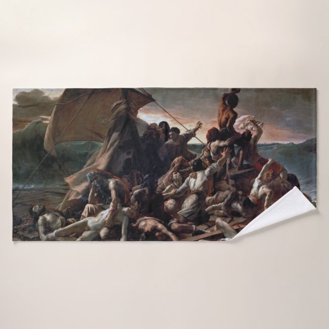 The Raft of the Medusa, Theodore Gericault Bath Towel (Bath Towel)