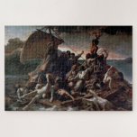 The Raft of the Medusa, Theodore Gericault Jigsaw Puzzle<br><div class="desc">Jean-Louis André Théodore Géricault (26 September 1791 – 26 January 1824) was an influential French painter and lithographer,  whose best-known painting is The Raft of the Medusa. Although he died young,  he was one of the pioneers of the Romantic movement. Quote:Wikipedia</div>