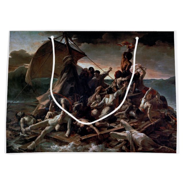 The Raft of the Medusa, Theodore Gericault Large Gift Bag (Front)