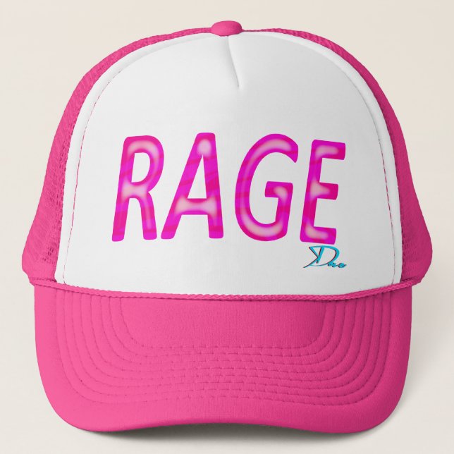 The rage girl trucker hat (Front)