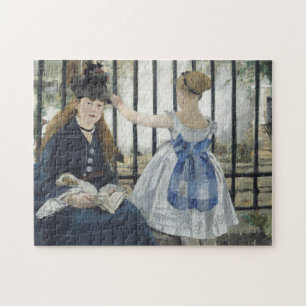 The Railroad - Manet Impressionist Painting Art Jigsaw Puzzle
