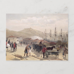 The Railway at Balaklava, plate from 'The Seat of Postcard