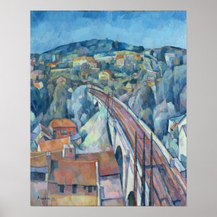 The Railway Bridge at Meulen Poster