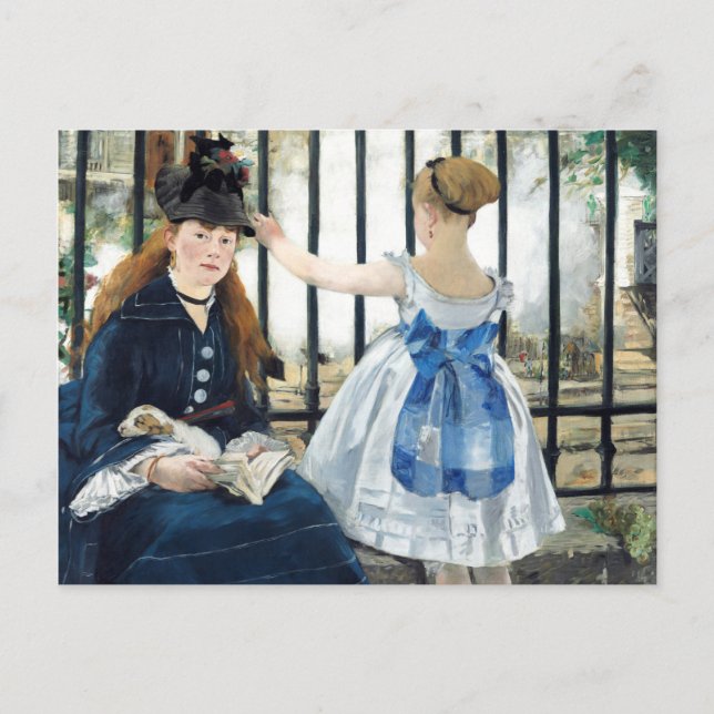  The Railway Edouard Manet  Postcard (Front)