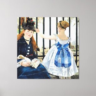 The Railway, famous Edouard Manet painting Canvas Print