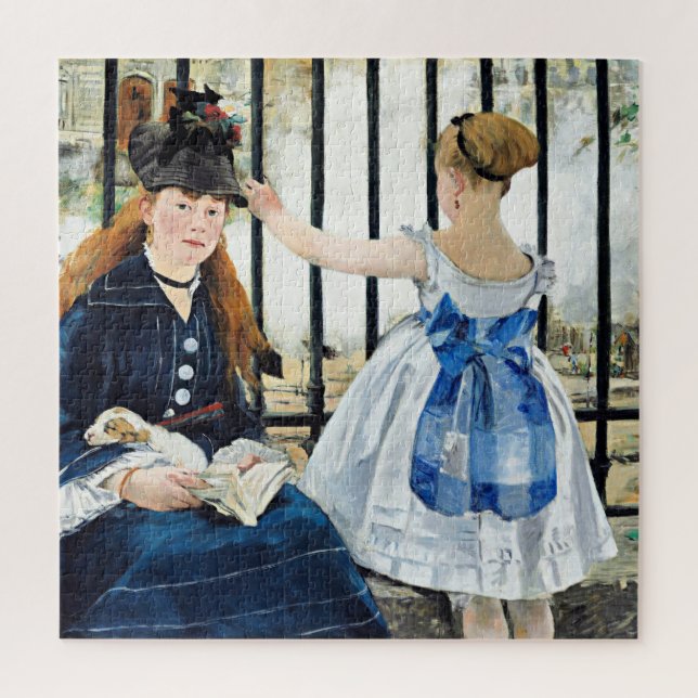 The Railway, famous Edouard Manet painting Jigsaw Puzzle (Vertical)