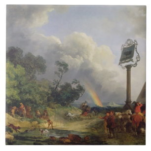 The Rainbow, 1784 (oil on canvas) Tile