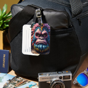 The Rainbow Bigfoot Luggage Tag