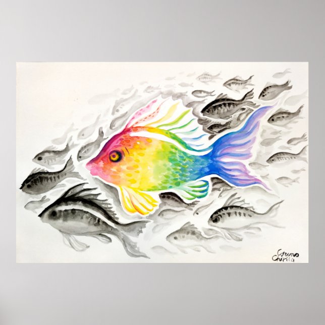 The rainbow fish poster (Front)