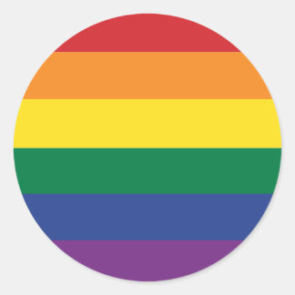 The Rainbow Flag Classic Round Sticker