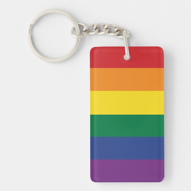 The Rainbow Flag Key Ring (Front)