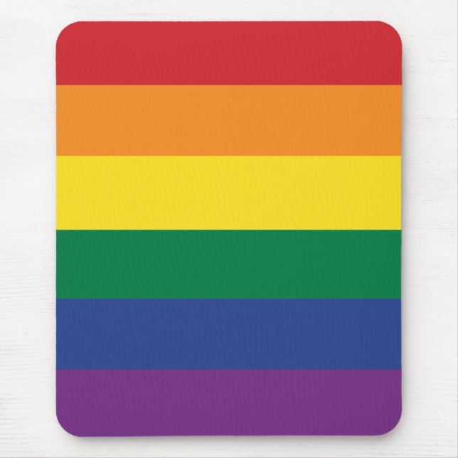 The Rainbow Flag Mouse Pad (Front)