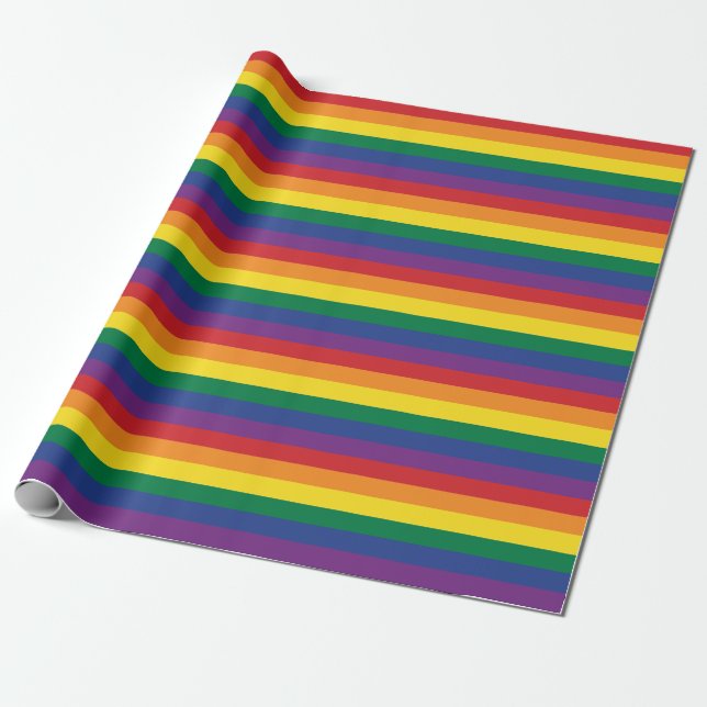 The Rainbow Flag Wrapping Paper (Unrolled)