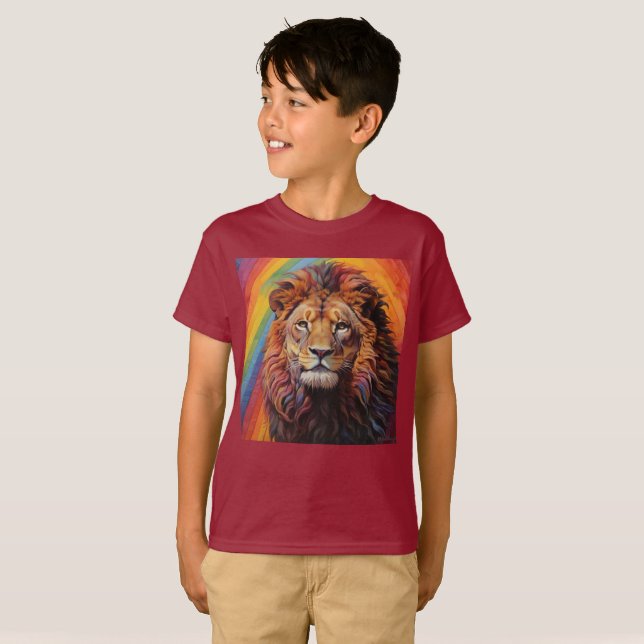 the rainbow lion T-Shirt (Front Full)