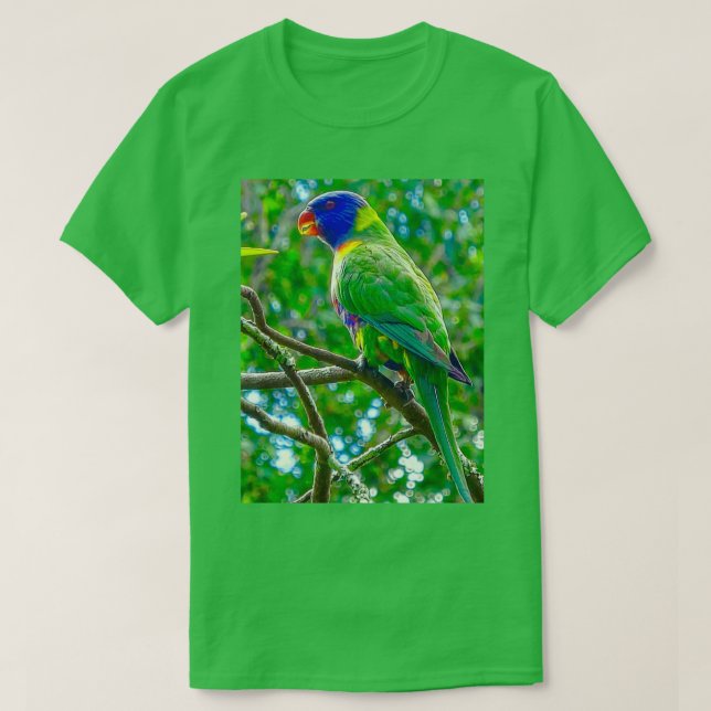 The Rainbow Lorikeet 1 T-Shirt (Design Front)