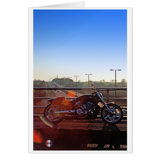 The rainbow motorcycle card (Front)