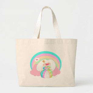 The Rainbow Princess Large Tote Bag