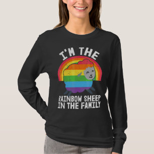 The Rainbow Sheep In The Family Proud Gay Lesbian T-Shirt