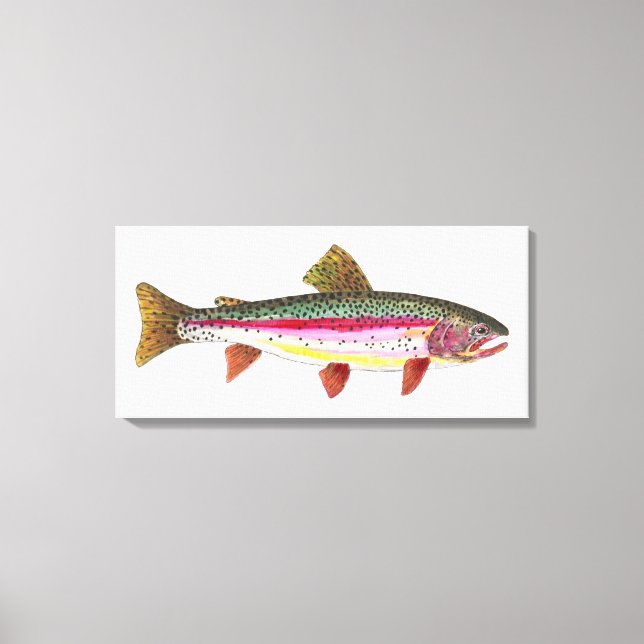 The Rainbow Trout Canvas Print (Front)