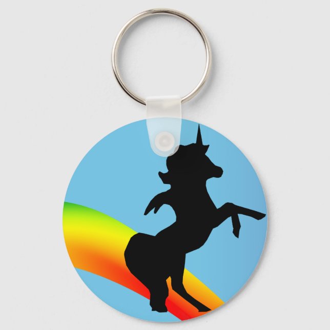 " The Rainbow Unicorn " Key Ring (Front)