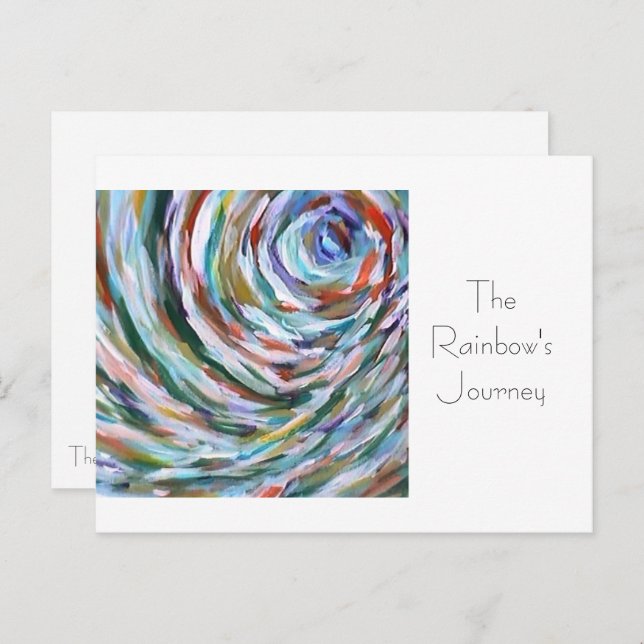 The Rainbow's Journey Template Postcard (Front/Back)