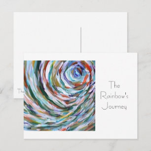 The Rainbow's Journey Template Postcard